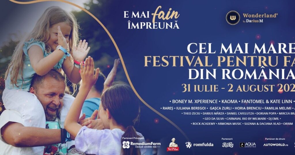 Wonder Family Fest revine la Cluj-Napoca: trei zile de distracție, sănătate și magie pentru întreaga familie
