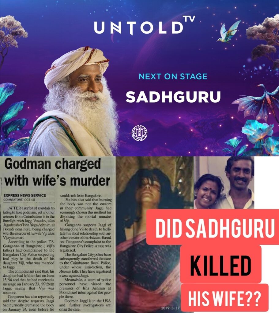 Și-a ucis Sadhguru soția? Controversa neelucidată a invitatului special UNTOLD