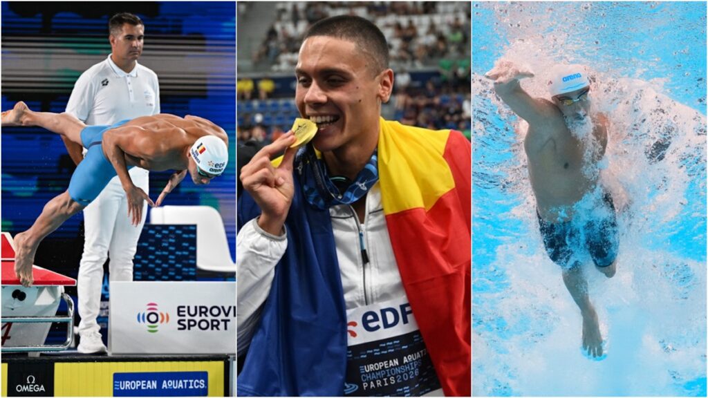 David Popovici, în finală la 200 metri liber la Europenele de Natație de la Paris